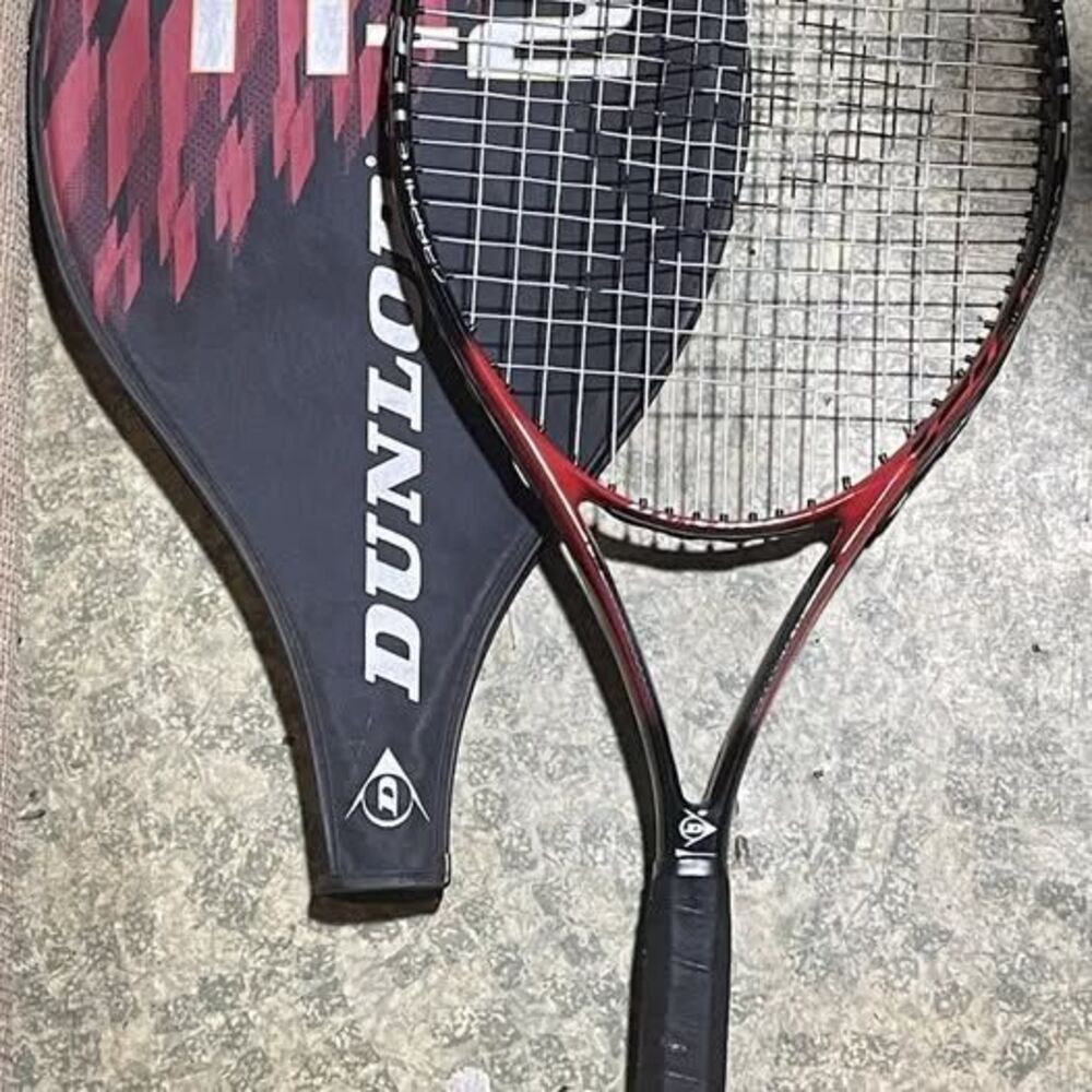 Dunlop Ti-2 Graphite Tennis Racquet with Cover 4 1/2" Grip GUC - Needs Grip Wrap